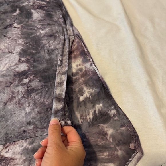 Lululemon XS Long for Length Tank Top in Diamond Tie Dye Glacier Grey Moonwalk - Picture 6 of 8